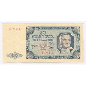 PRL, 20 złotych 1948 CS. Rzadka seria (165)