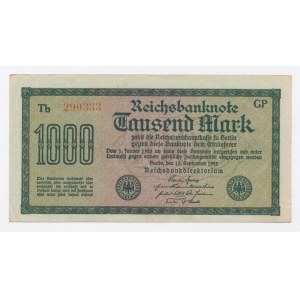 Deutschland, 1.000 Mark 1922 (385)