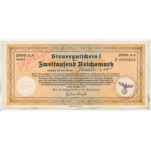 Niemcy, Certyfikat podatkowy 2.000 marek 1940 (373)