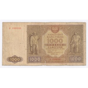 PRL, 5 - 1000 złotych 1946. Razem 4 szt. (433)