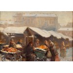 Erno Erb (1890 - 1943), Markt an einem Wintertag