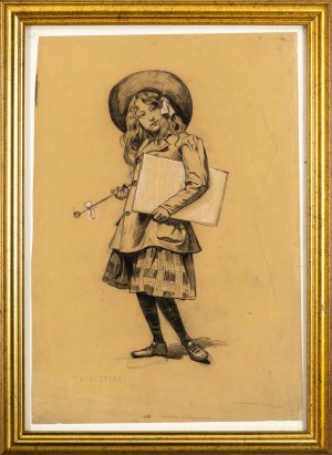 Tadeusz Styka (1889 - 1954), Portret dziewczynki