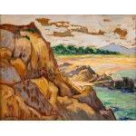 Jean (Jan Miroslaw) Peske, Pesk é , Peszke (1870 - 1949), Young woman on the rocky coast (Jeune femme dans les rochers au bord de l'eau), ca. 1910 - 1915