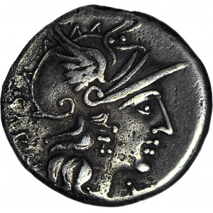 Republika Rzymska, M. Atilius Saranus 148 pne, Denar