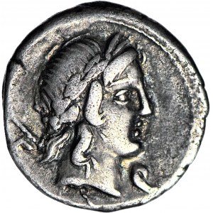 Republika Rzymska, Republika, P. Crepusius 82 pne, Denar