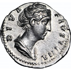 Cesarstwo Rzymskie, Faustyna I 138-161 ne, Aeternitas, Denar, MENNICZY