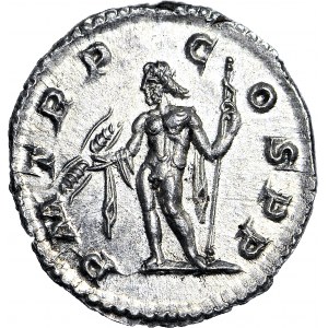 Cesarstwo Rzymskie, Aleksander Sewer 222-235 ne, Jupiter, Denar 222 r., MENNICZY