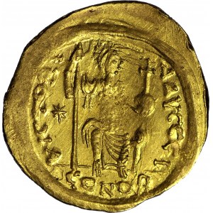 Cesarstwo Bizantyjskie, Justyn II 565-578 AD, Solidus, Konstantynopol