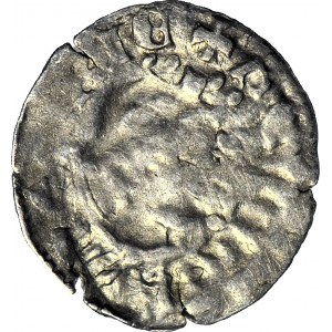 RR-, Ludwik Węgierski (Andegaweński) 1370-1382, Denar Saracen, jednostronny