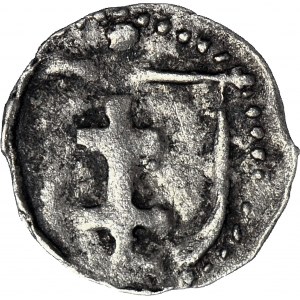 R-, Jadwiga i Władysław Jagiełło 1386-1399, Denar, Wschowa, R6