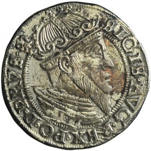Zygmunt II August, Trojak 1557, Gdańsk, Iger R4
