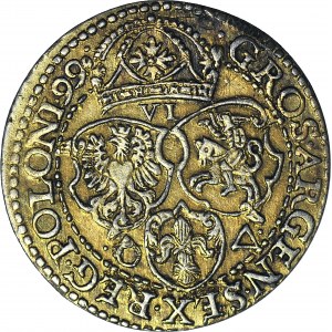R-, Zygmunt III Waza, Szóstak 1599, Malbork, duża głowa, rzadki