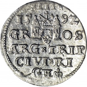 Zygmunt III Waza, Trojak 1592, Ryga