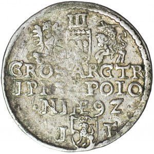 Zygmunt III Waza, Trojak Olkusz 1592, rzadki