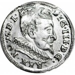 Zygmunt III Waza, Trojak 1595, Wilno, piękny