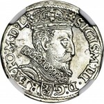 Zygmunt III Waza, Trojak Kraków 1601, głowa w prawo, menniczy