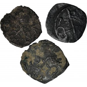 3 szt., R-, Zygmunt III Waza, Denary 1603,1612, Poznań