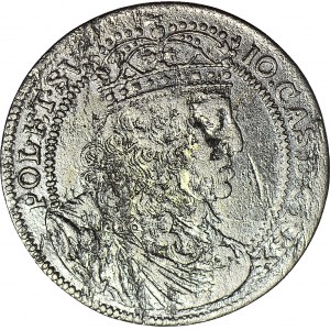 RR-, Jan II Kazimierz, Szóstak 1658, data w otoku, R5