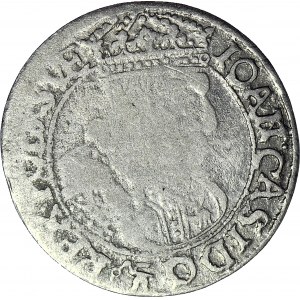 RRR-, Jan Kazimierz, Szóstak 1661, Lwów, brak SEX, R8