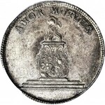 R-, August III Sas, 2/3 talara (gulden zaślubinowy) 1747, Drezno, gabinetowy