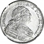R-, August III Sas, 2/3 thaler (guilder) 1763 FwoF, Dresden, B. RARE, mint