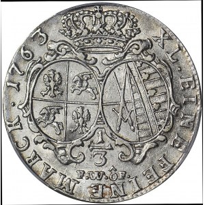 August III Sas, 1/3 talara 1763, Drezno