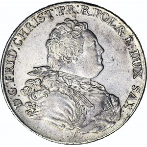 R-, Fryderyk Chrystian, Talar 1763 FW-oF, oznaczenie ST, mennica Drezno
