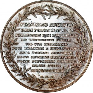 Stanisław A. Poniatowski, Medal otwarcie Mennicy Warszawskiej/reforma monetarna 1766, Holzhaeusser