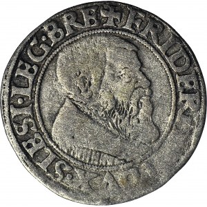 Śląsk, Księstwo Legnicko-Brzesko-Wołowskie, Fryderyk II, Grosz 1542, Brzeg