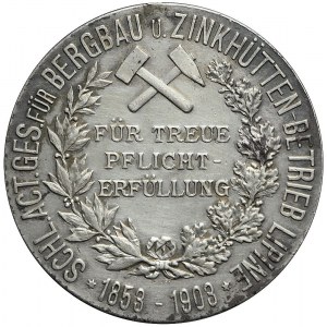 Śląsk, Medal nagrodowy kopalniany, Zabrze, Bytom, 1903, rzadki