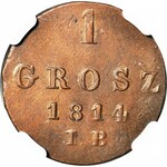 Księstwo Warszawskie, 1 grosz 1814 IB, menniczy