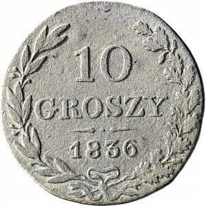 Kingdom of Poland, 10 groszy 1836, rarer vintage