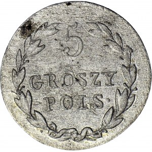 Królestwo Polskie, 5 groszy 1818, b. ładne
