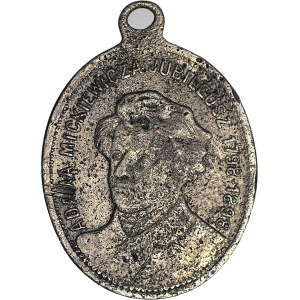 RR-, Medalik patriotyczny Adam Mickiewicz 1898, nienotowany na aukcjach