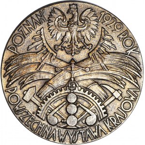 II RP, Medal Powszechnej Wystawy Krajowej w Poznaniu 1929, duży 55 mm