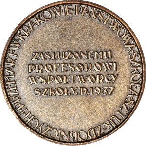 II RP, Medal Jan Bukowski, 1937 r., 55 mm, Strzałkowski RR, menniczy