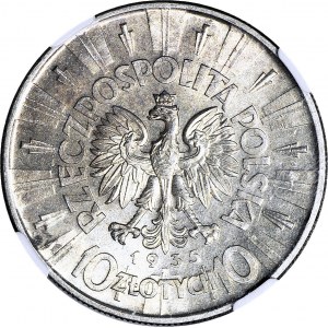 10 złotych 1935, Piłsudski, menniczy