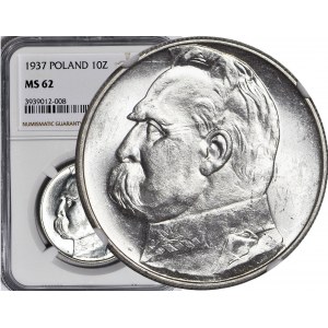 10 złotych 1937, Piłsudski, menniczy