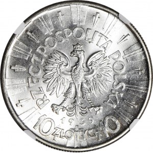 10 złotych 1939, Piłsudski, menniczy