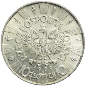 10 złotych 1939, Piłsudski, mennicze