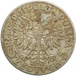 5 złotych 1932, Głowa kobiety, Warszawa, rzadkie