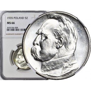 5 złotych 1935, Piłsudski, WYŚMIENITY, REWELACYJNA NOTA!!!