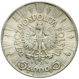 5 złotych 1938, Piłsudski