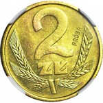 RRR-, 2 złote 1987, PRÓBA TECHNOLOGICZNA, mosiądz, nakł. nieznany