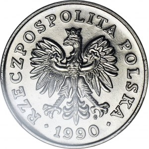100 złotych 1990, Nominał z gałązką, PRÓBA NIKIEL
