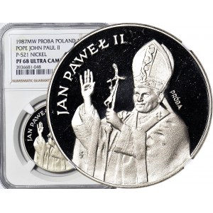 10.000 złotych 1987, Jan Paweł II, PRÓBA, nikiel