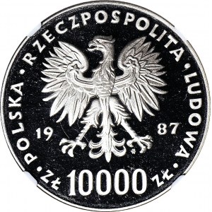 10.000 złotych 1987, Jan Paweł II, PRÓBA, nikiel