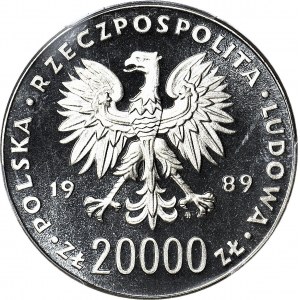 20.000 złotych 1989, Włochy 1990, Piłka, PRÓBA, nikiel