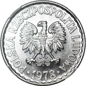 1 złoty 1978 bez znaku, mennicze