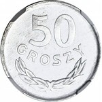 RR-, 50 groszy 1973, PROOFLIKE, destrukt NIEDOBICIA